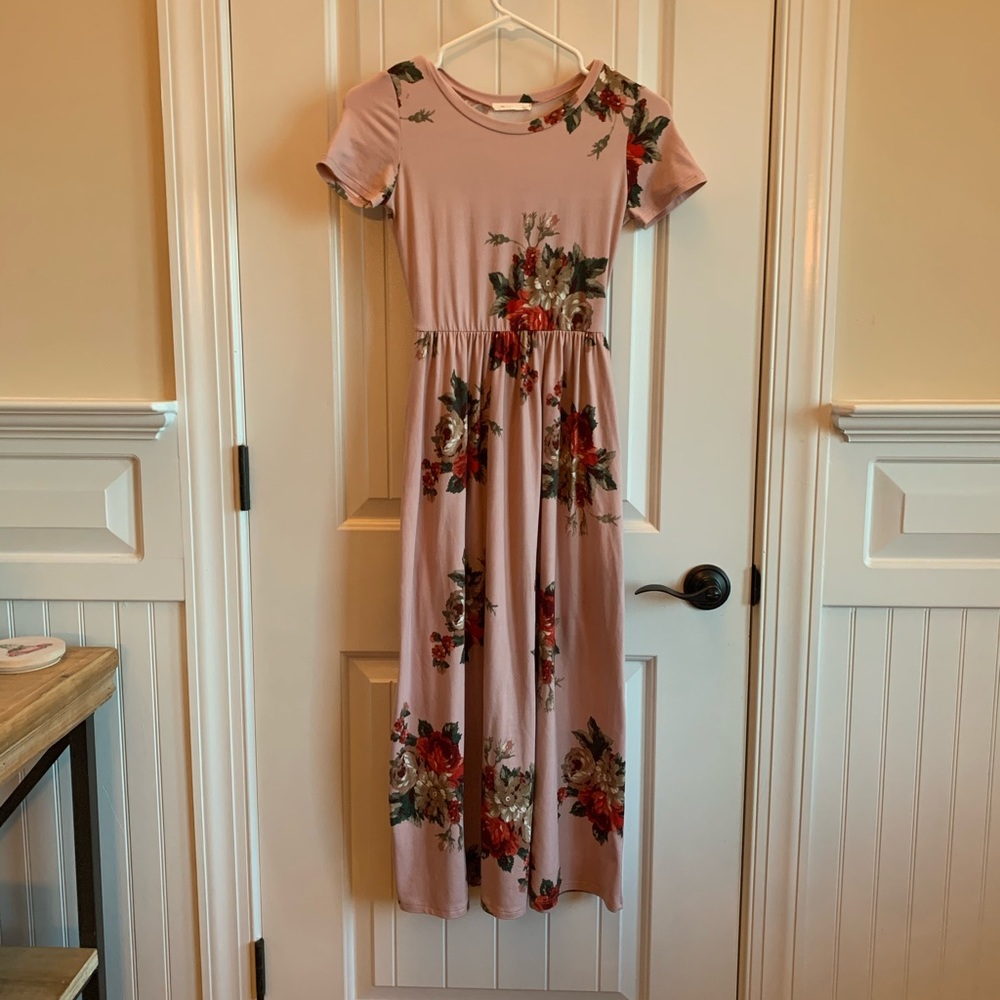 floral maxi dress